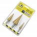 3pc HSS Step Drill Set
